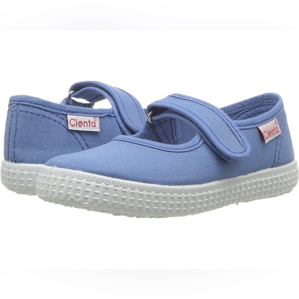 CIENTA Kids Mary Jane Flat in Blue Denim (model: 51000 90)